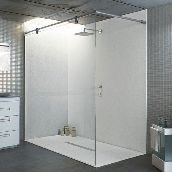 douche italienne blanche avec receveur à encastrer douche italienne blanche avec receveur à encastrer