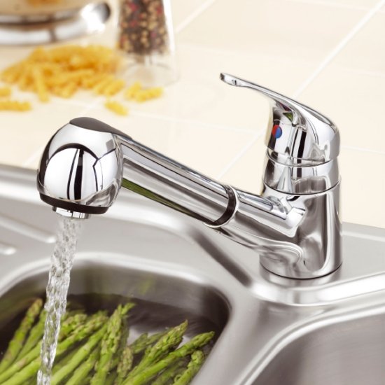 mitigeur cuisine evier eau chaude et froide