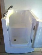 baignoire à porte