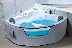 baignoire balneo d'angle