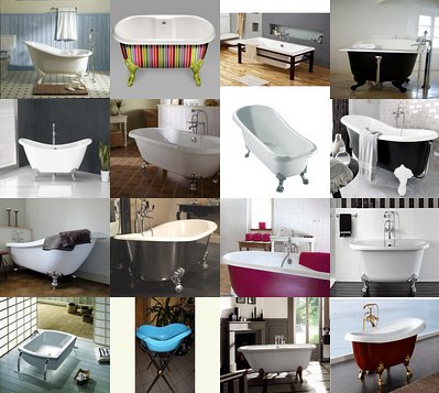 Baignoire sur pied consobrico.com Décor Baignoires Pieds