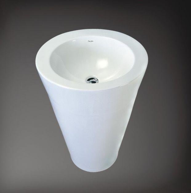 vasque en céramique blanche