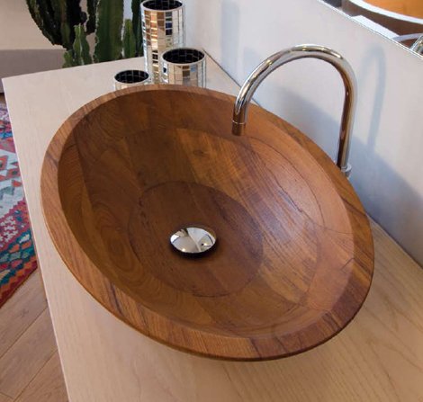 vasque ovale en bois vasque ovale en bois