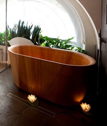 Baignoire sabot en bois consobrico.com Baignoires inspiration Japonaise