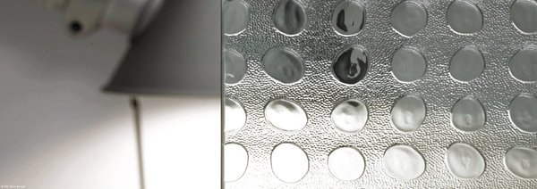 pare douche sérigraphié