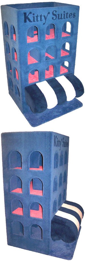 arbre à chat bleu