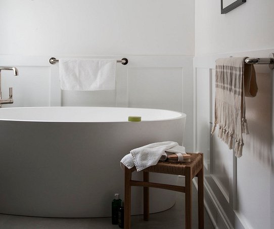 baignoire ilot blanche
