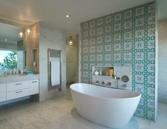 idée baignoire îlot