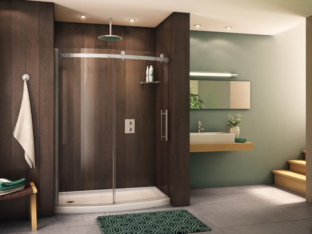 intégration d'une paroi de douche dans une salle de bain spacieuse intégration d'une paroi de douche dans une salle de bain spacieuse