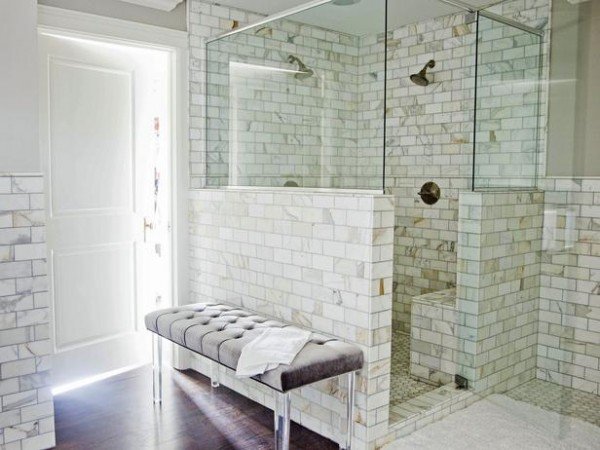 douche en marbre