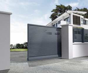 Portail coulissant pour la maison ou le jardin portail coulissant en acier