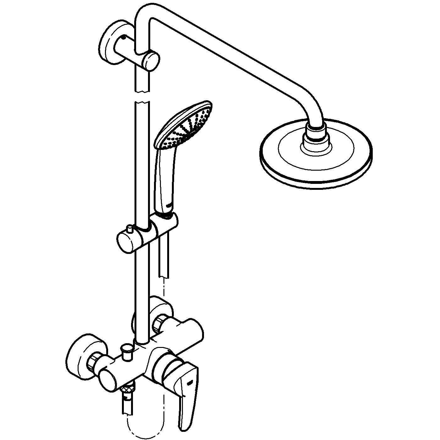 colonne de douche GROHE Vitalio 180