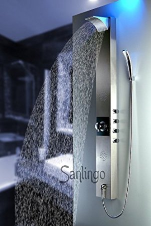 colonne de douche Sanlingo hydromassante cascade