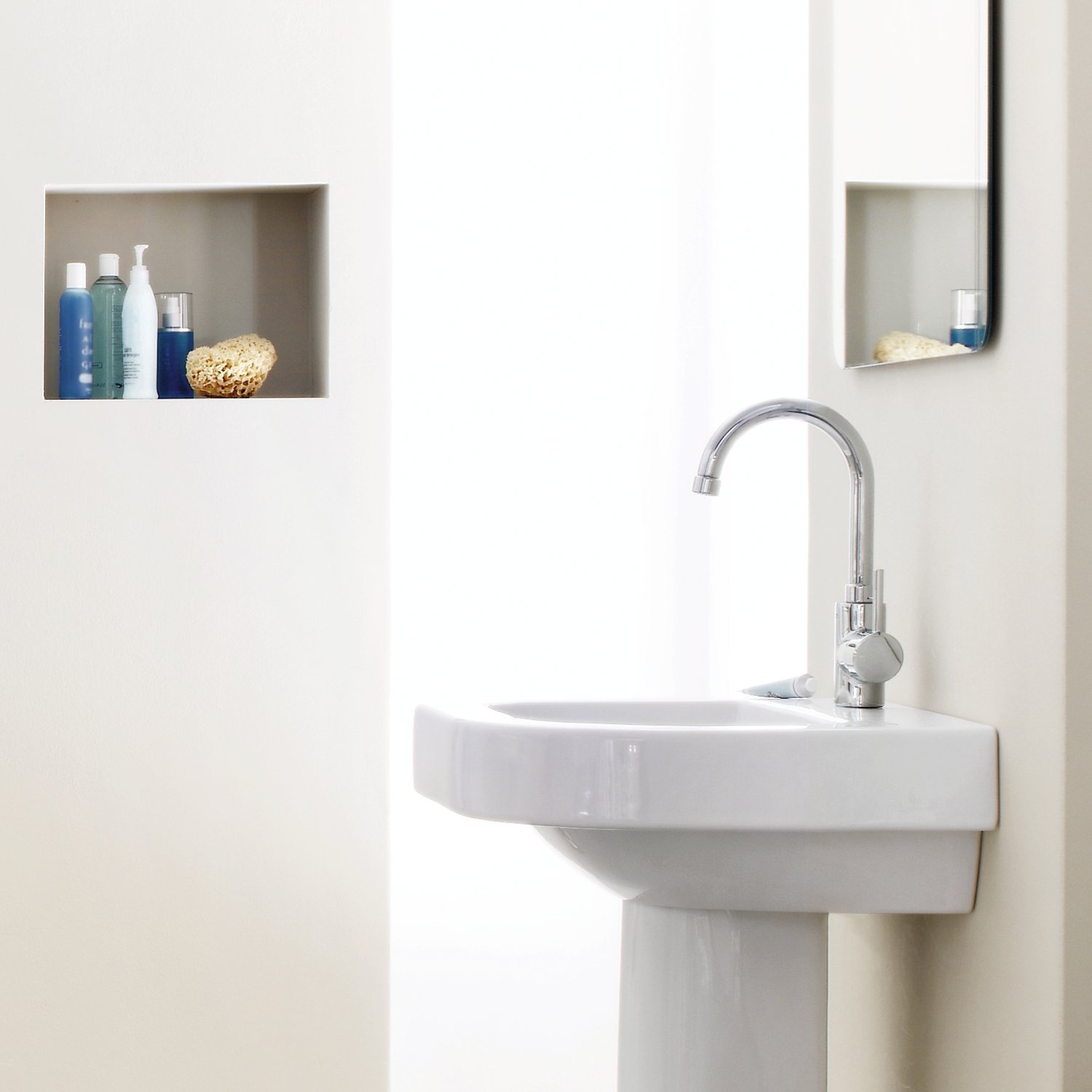 lavabo blanc mitigeur Grohe concetto