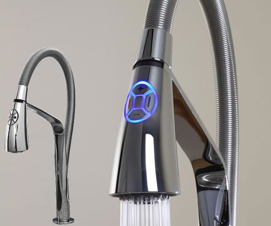 mitigeur de cuisine électronique design