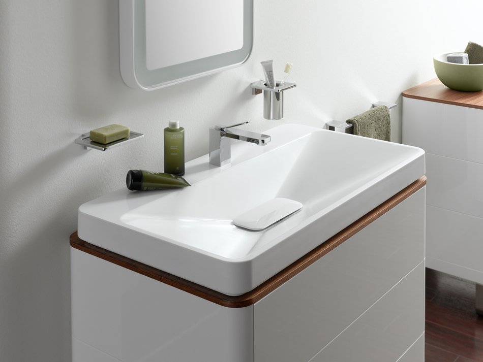 Bien choisir son meuble lavabo: nos conseils pour les salles de ... Meuble en rond de dessous de lavabo