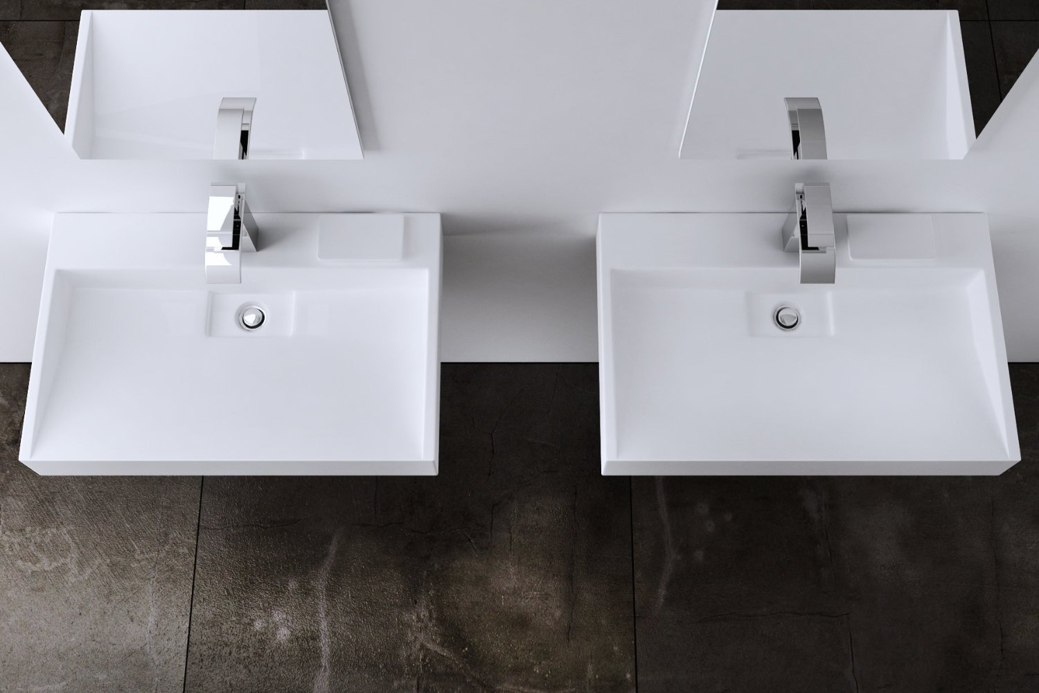 lavabo vasque à poser Colossum blanche suspendue