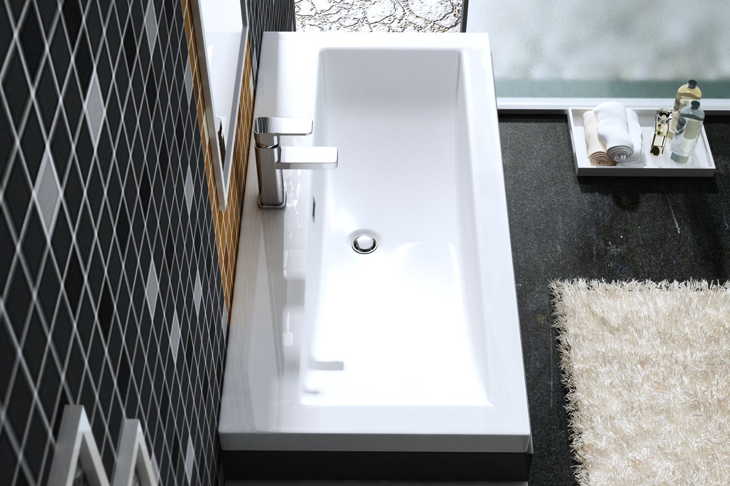 vasque lavabo à poser Colossum blanche