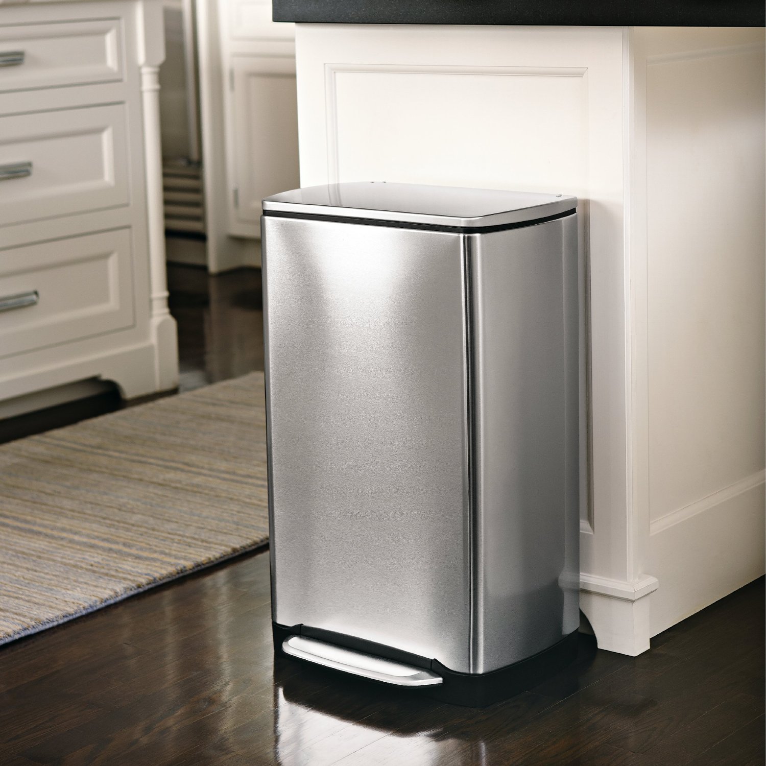 poubelle à pédale 38L Simplehuman en inox