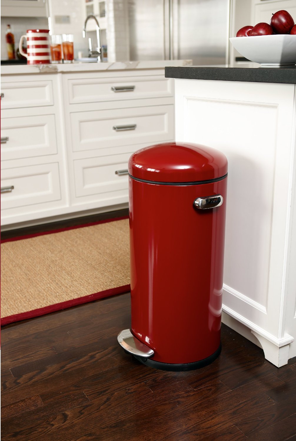 poubelle 30L simplehuman à pédale rétro (inox)