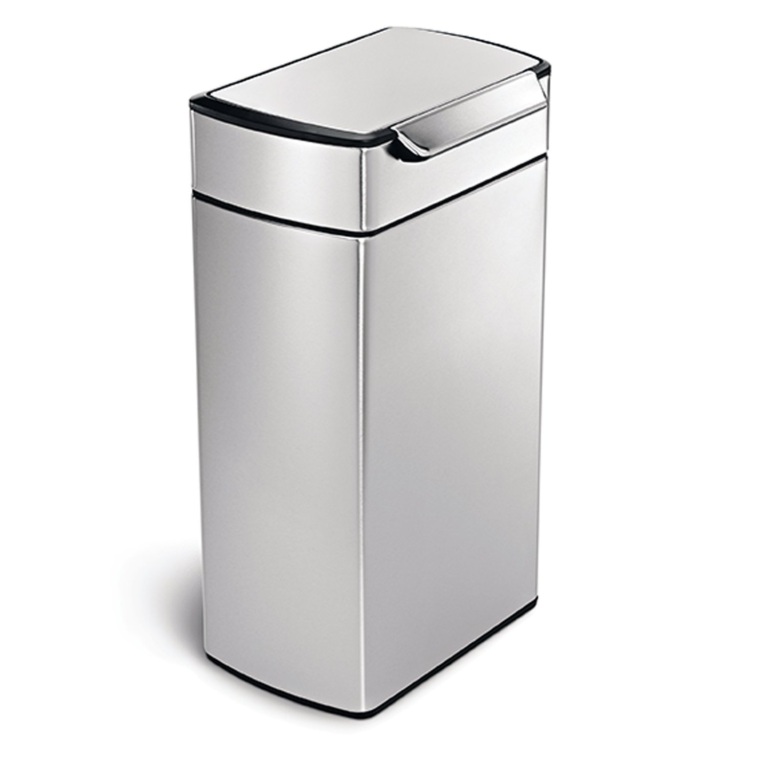 Simplehuman 40L touch-bar, inox brossé anti-traces