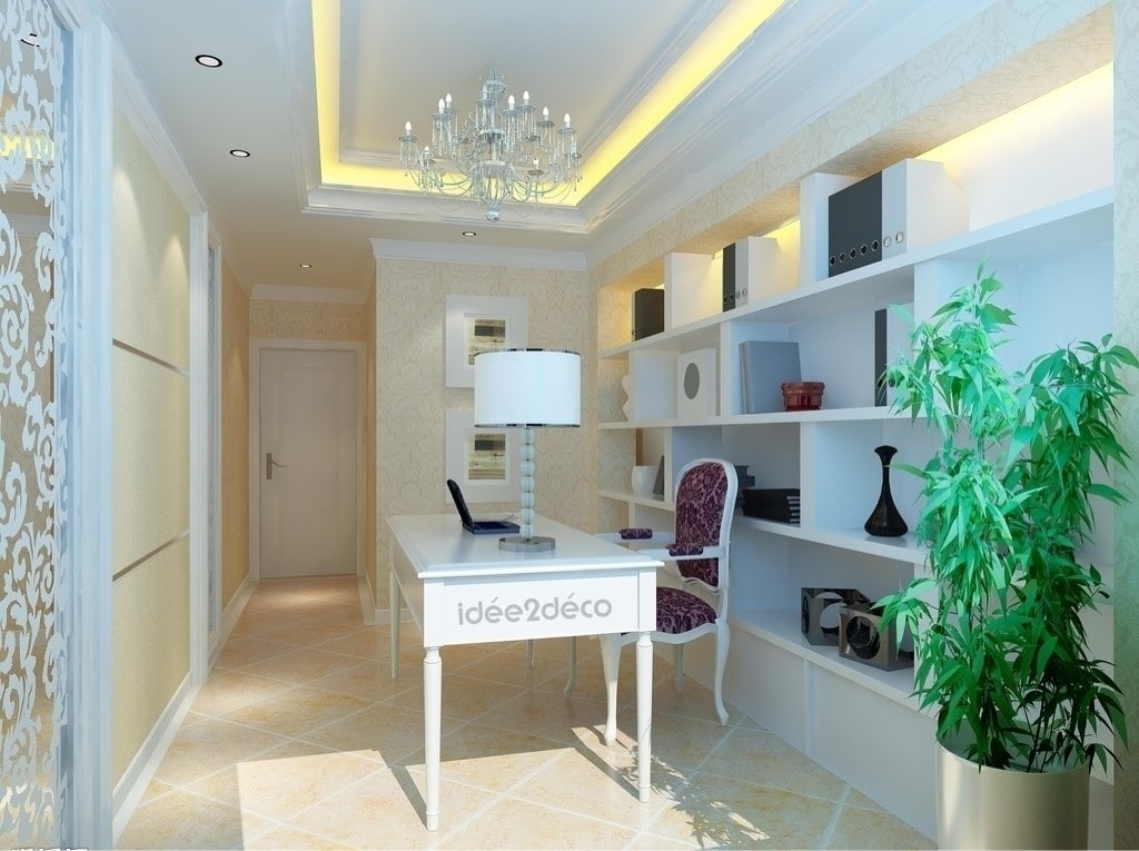 Aménager un bureau baroque contemporain dans un couloir