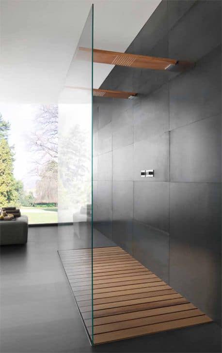 Douche linéaire.