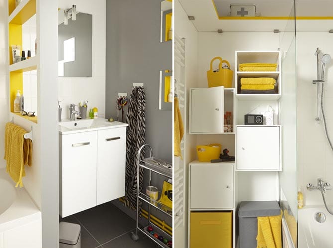 Salle de bain et volumes
