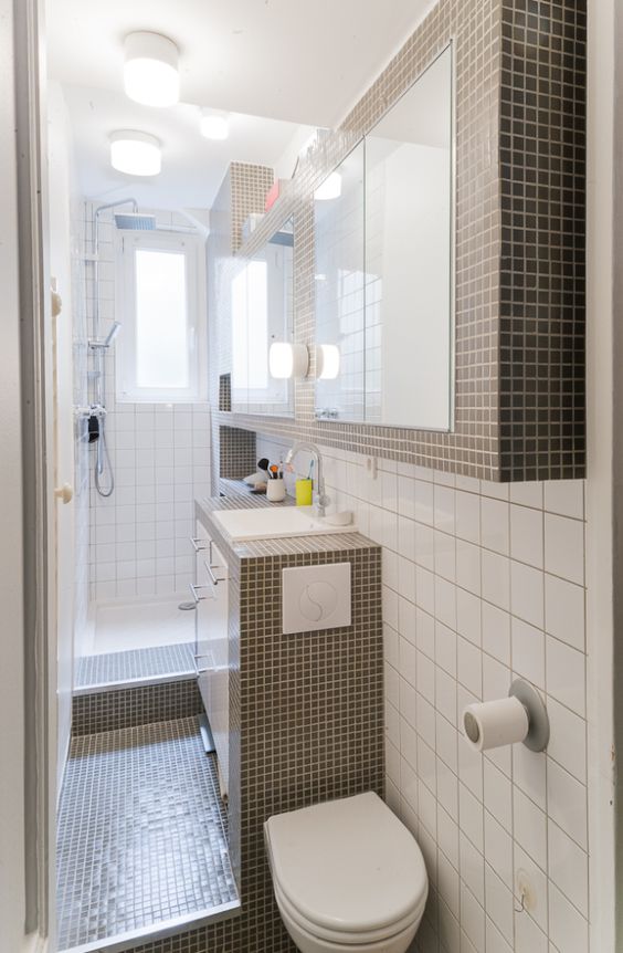 Salle de bain espaces surélevés