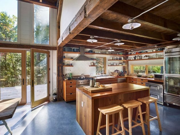 Cuisine rustique et industrielle