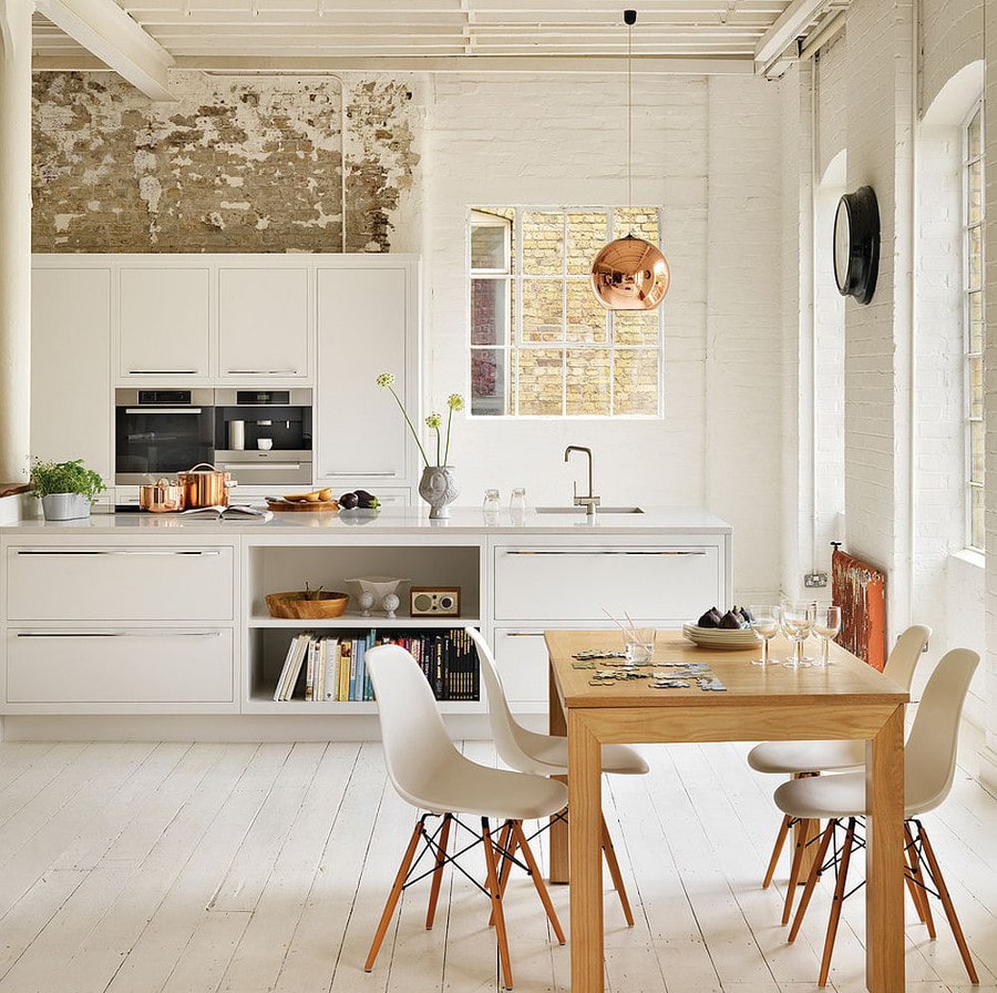 Du chic et du charme dans cette cuisine design d'inspiration scandinave.