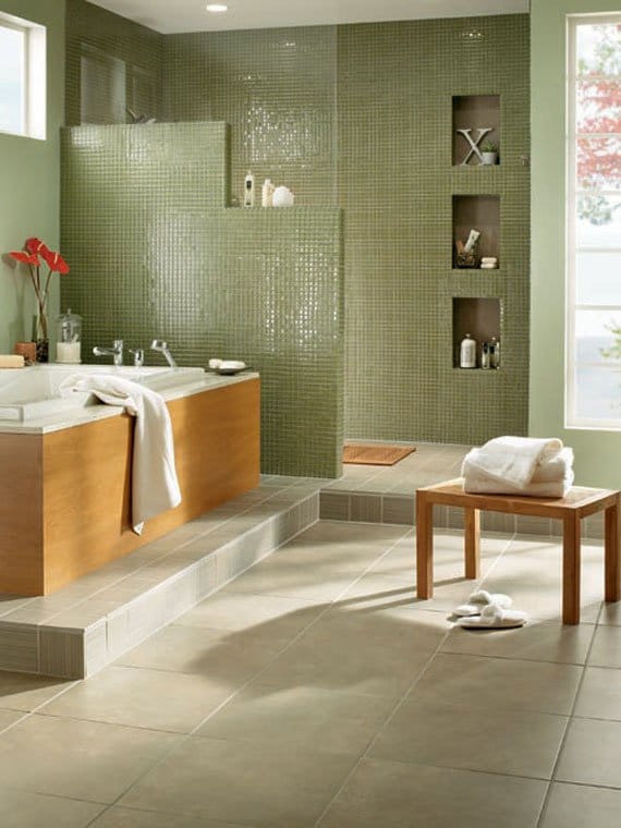 salle-de-bain-moasique-de-vert