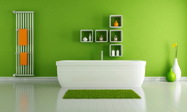 salle-de-bain-vert-flashy
