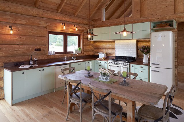 cuisine-de-style-chalet-avec-bar