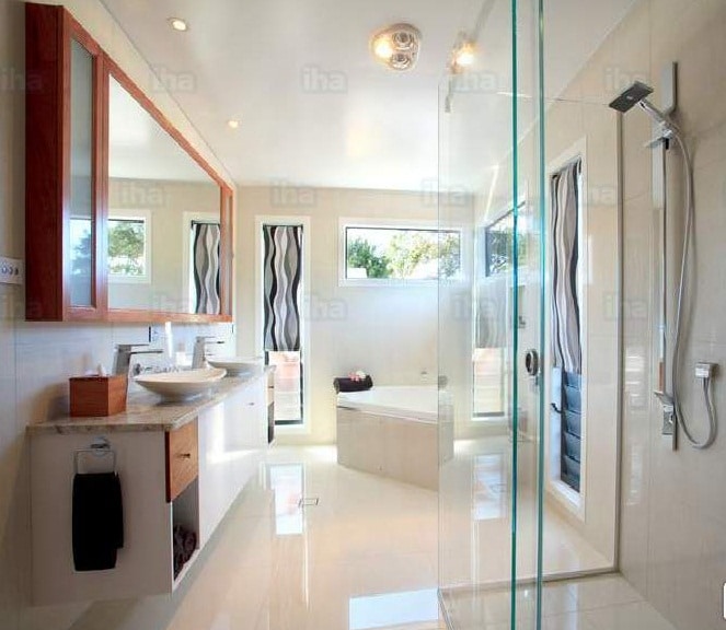 Une idée de déco et d'agencement avec le jacuzzi d'angle. www.ph.iha.com www.ph.iha.com