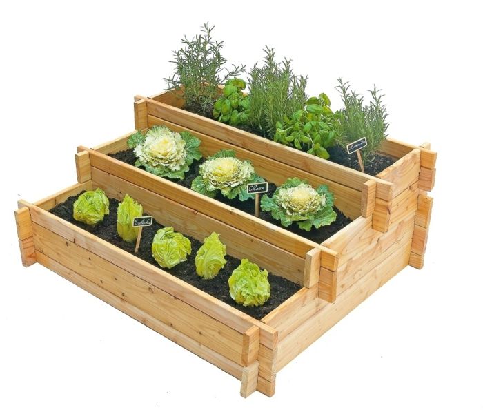 Une jardinière sur trois niveaux !