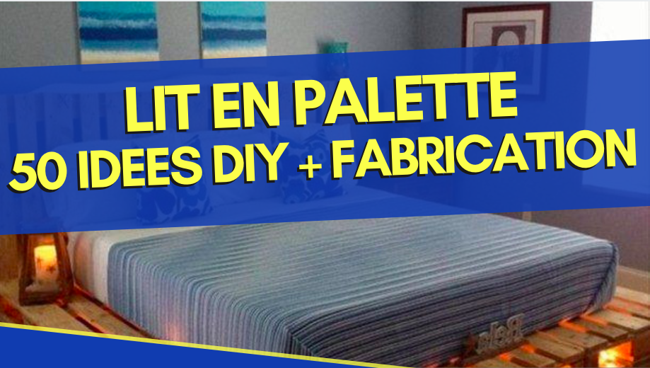 faire un lit en palette avec seulement 2 ou 4 palettes