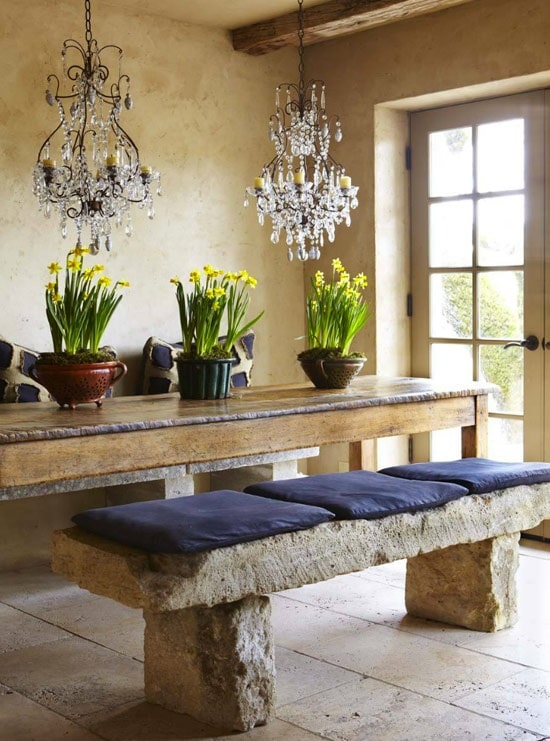 salle à manger rustique et campagnarde 2