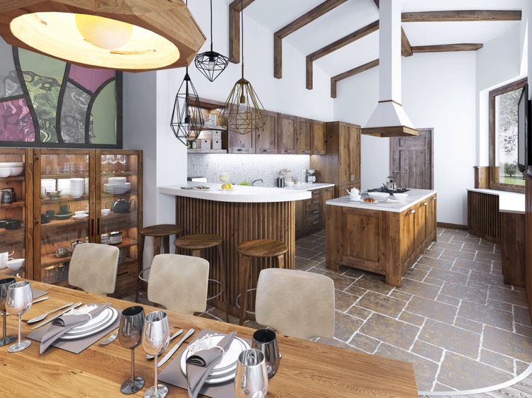 salle à manger rustique et campagnarde
