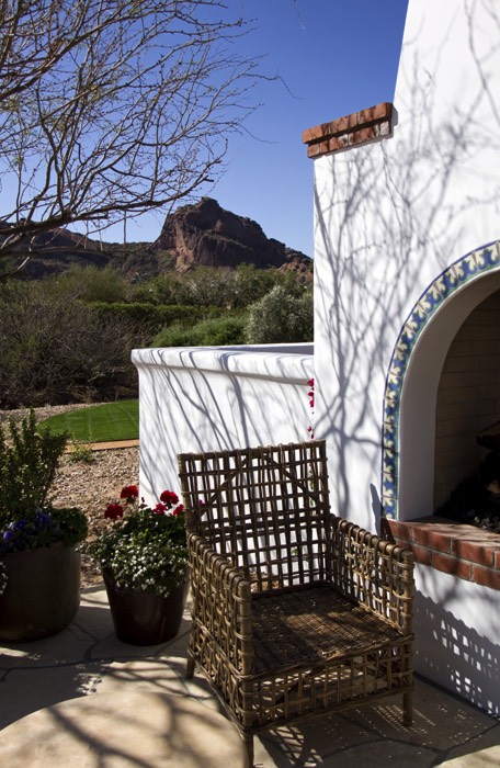 Cuisine d'été dans le jardin avec un petit air mexicain