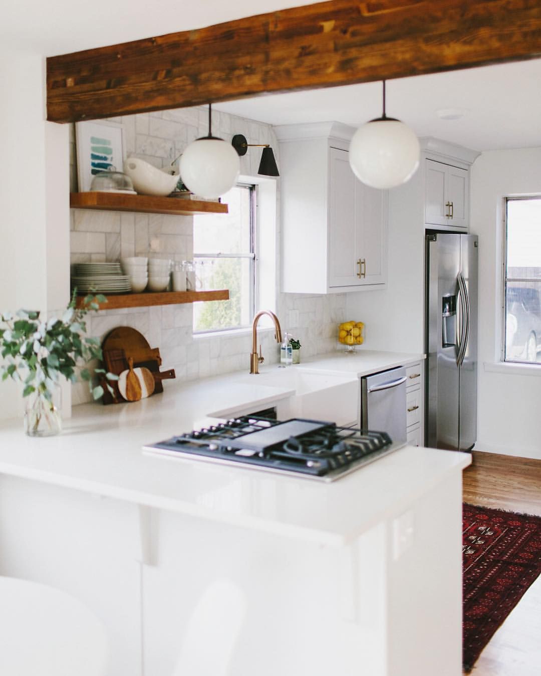 cuisine en L blanche