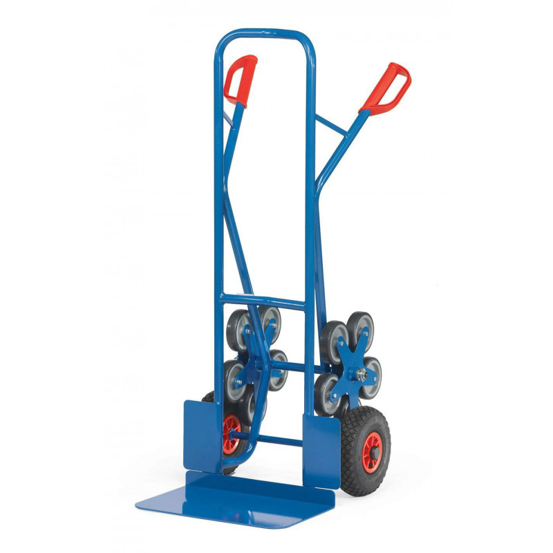 un diable bleu pour escalier