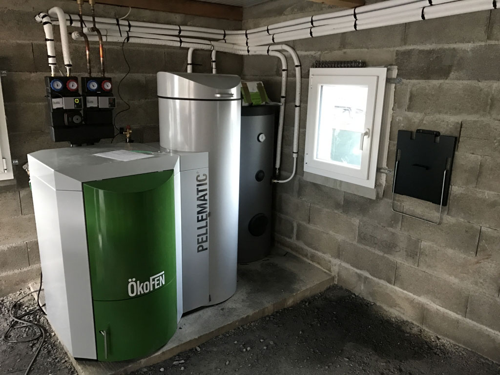 Une chaudière à granulés de bois
