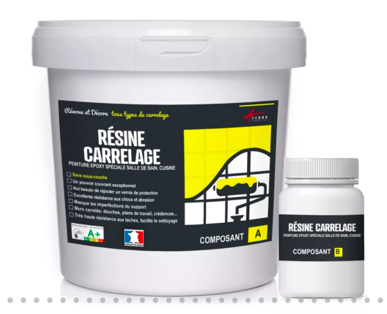 Une résine pour carrelage de cuisine ou de salle de bain