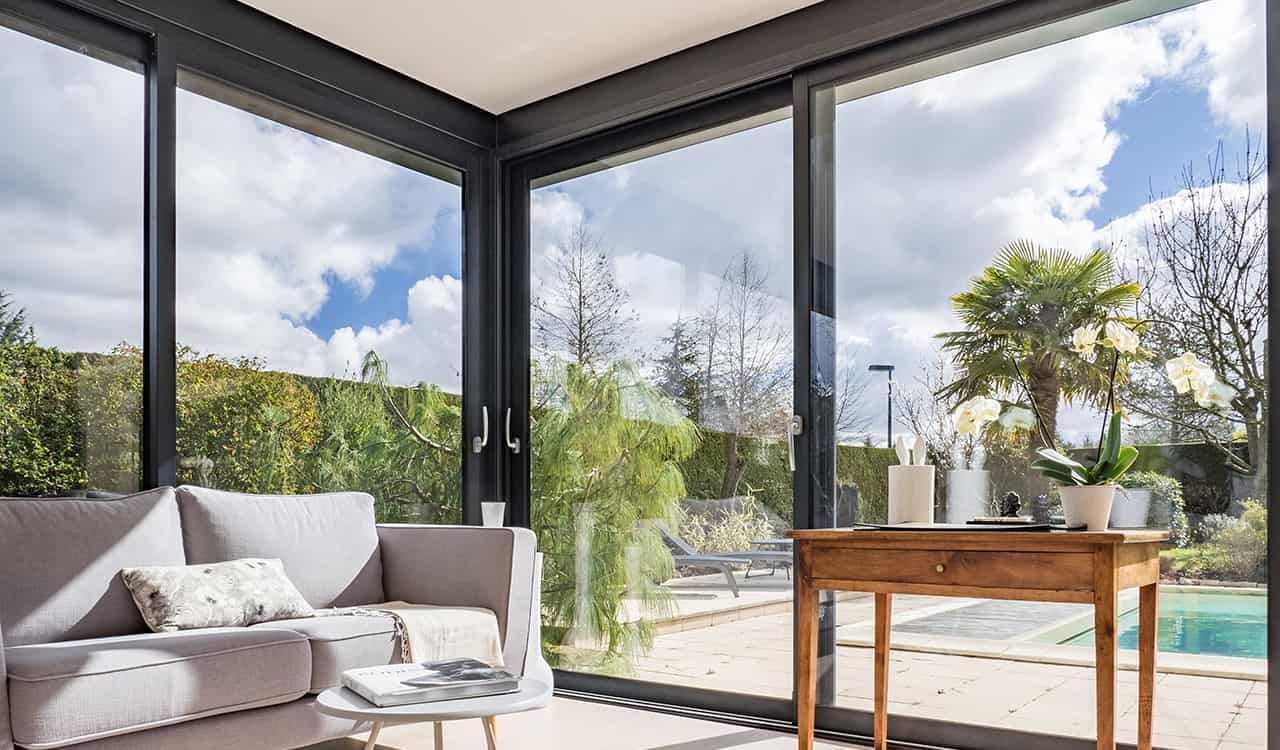 salon dans une véranda