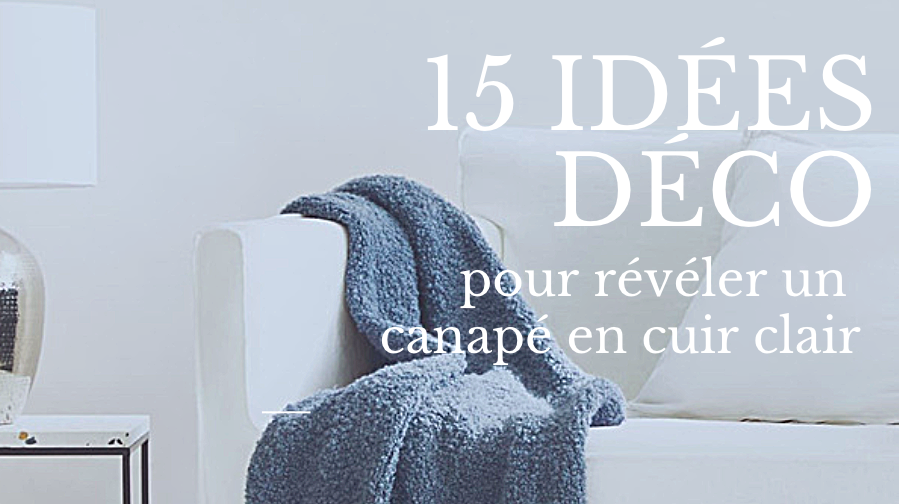 Comment révéler le caractère d'une canapé en cuir clair ?