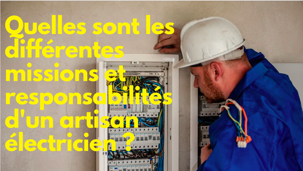 Domaines d'intervention d'un électricien